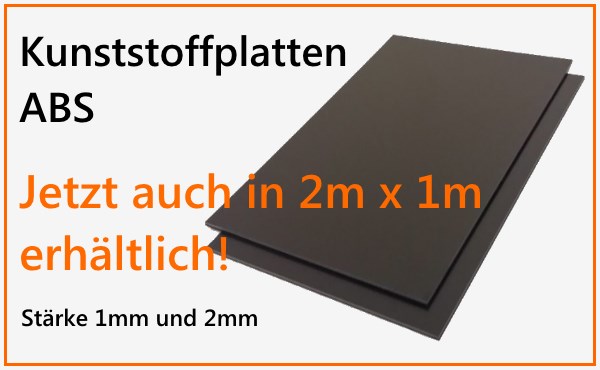 Kunststoffplatten ABS 2m x 1m von az-reptec | Top Qualität aus Deutschland